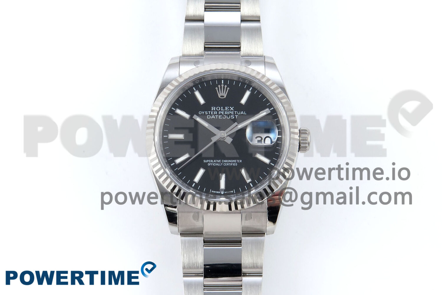 DateJust 36 126234 EWEF 1:1 Best Edition Black Stick Diamonds Dial on Oyster Bracelet A3235 - Image 1