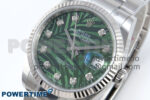 DateJust 36 126234 EWEF 1:1 Best Edition Green Leaf Diamonds Dial on Oyster Bracelet A3235 - Image 3