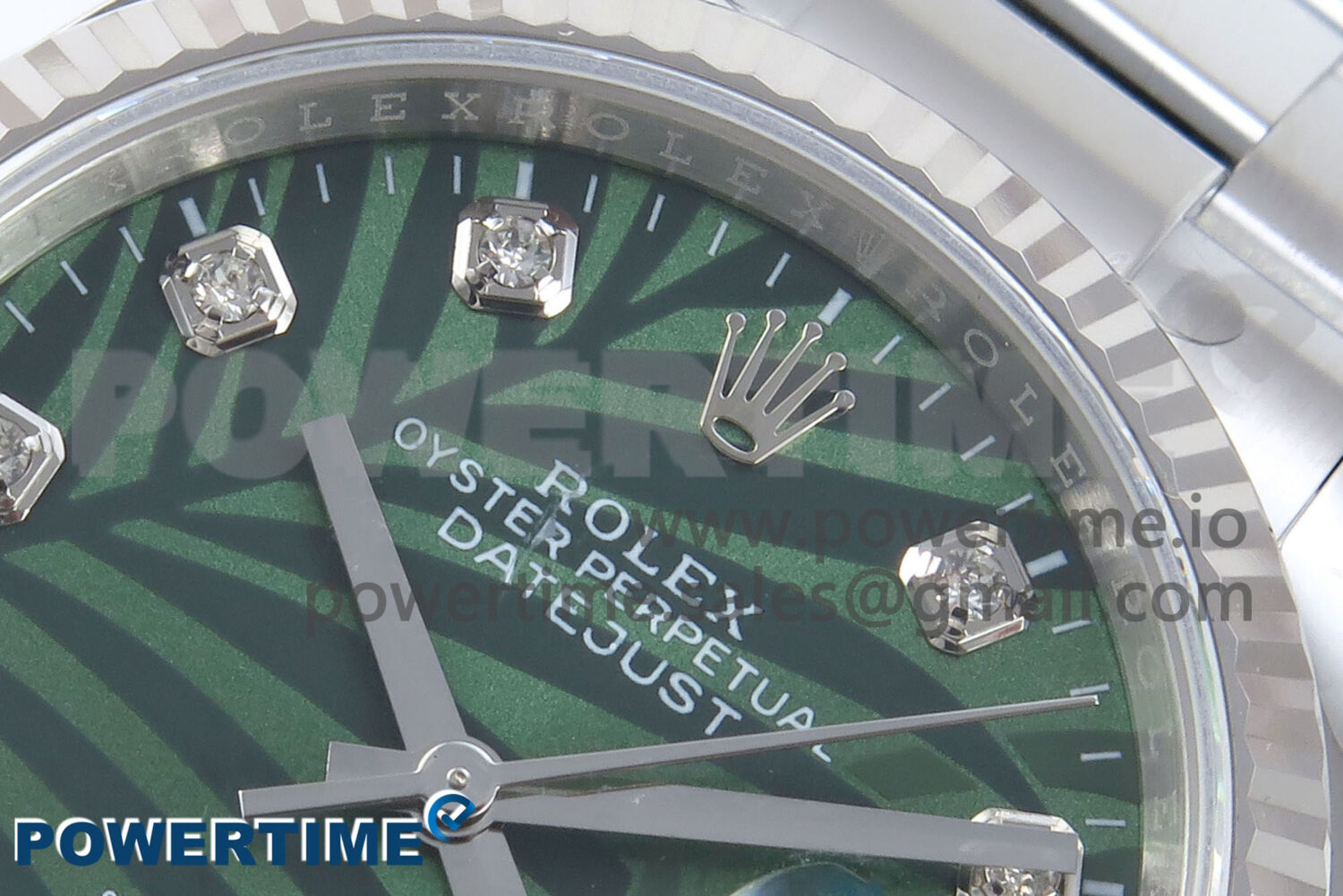DateJust 36 126234 EWEF 1:1 Best Edition Green Leaf Diamonds Dial on Oyster Bracelet A3235 - Image 4