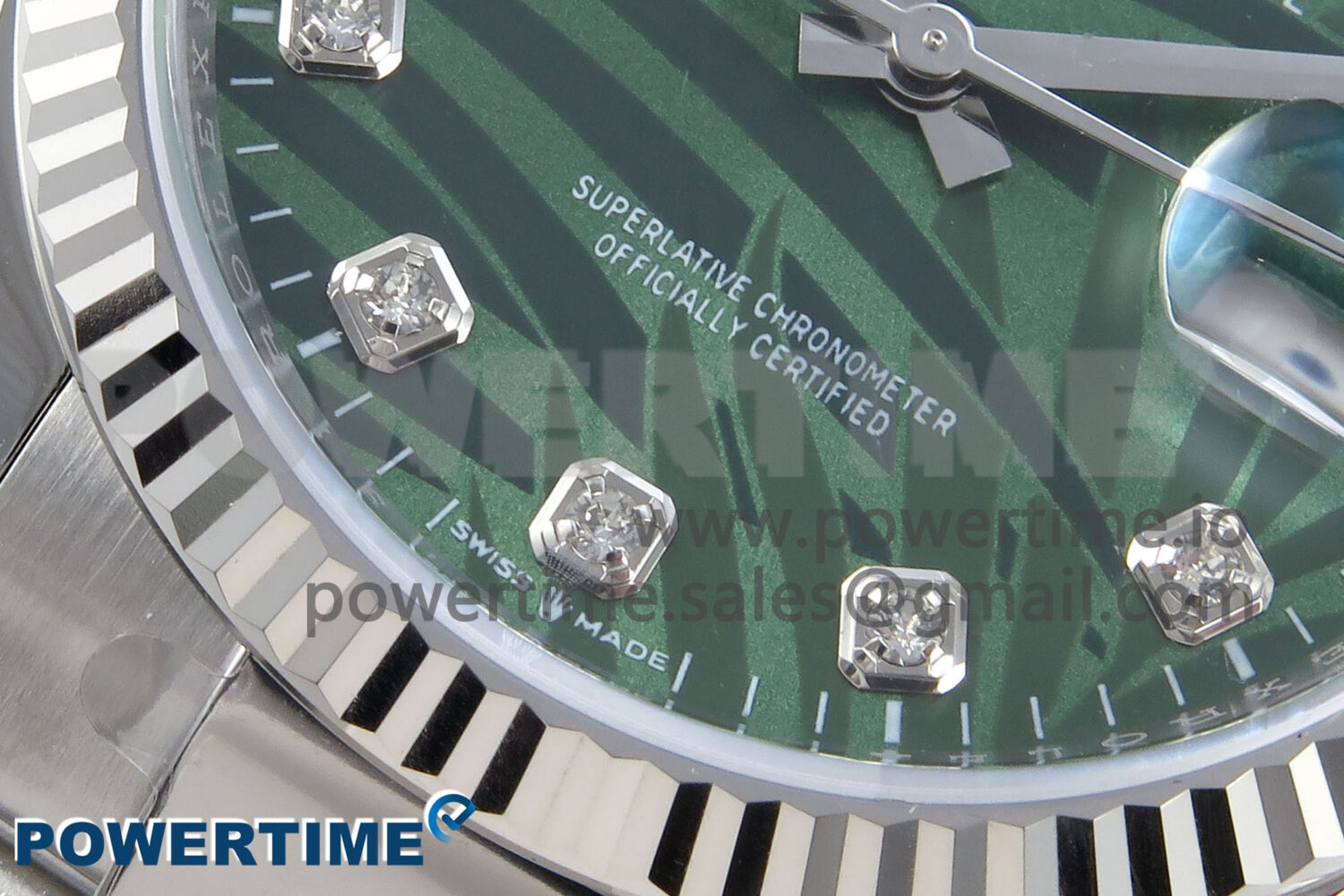 DateJust 36 126234 EWEF 1:1 Best Edition Green Leaf Diamonds Dial on Oyster Bracelet A3235 - Image 5