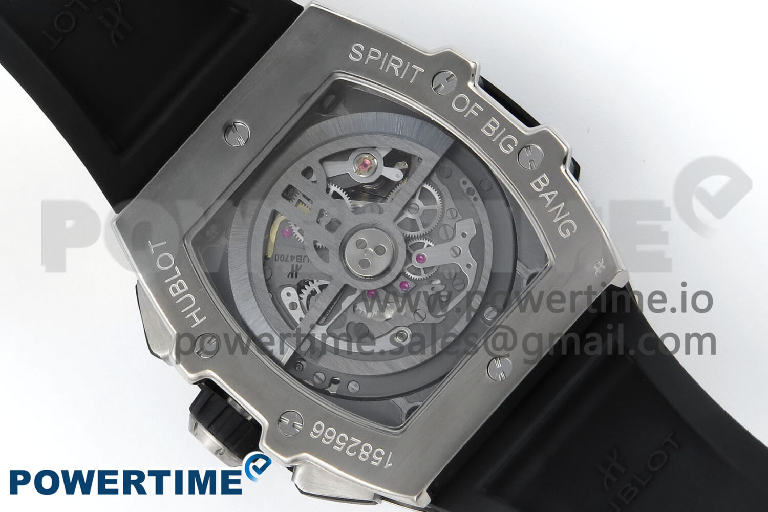 Spirit of Big Bang Titanium BBF 1:1 Best Edition Black Ceramic Bezel Skeleton Dial on Black Rubber Strap A7750 - Image 8