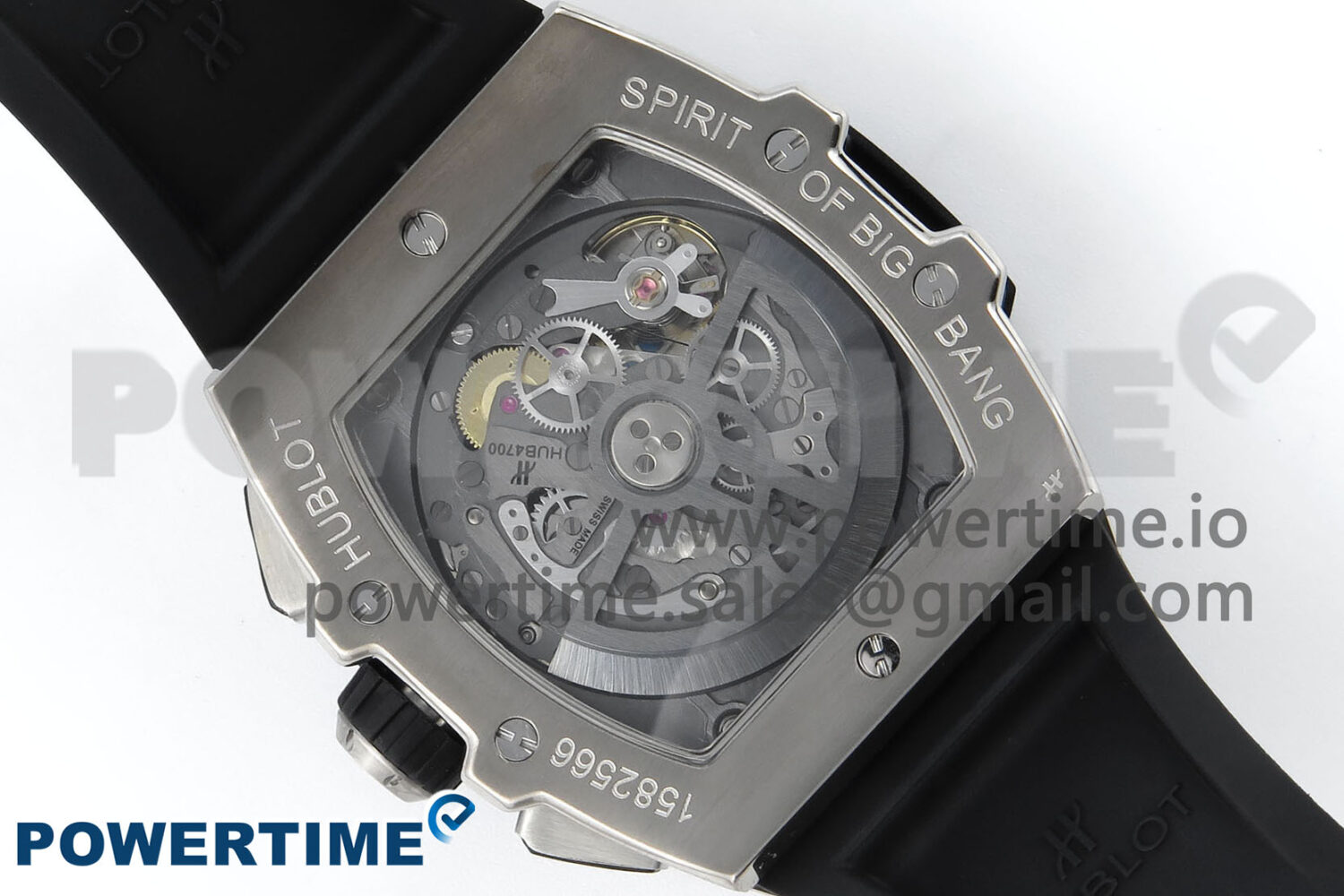 Spirit of Big Bang Titanium BBF 1:1 Best Edition Black Ceramic Bezel Skeleton Dial on Black Rubber Strap A7750 - Image 9