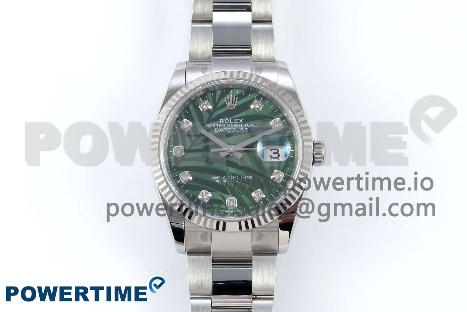 DateJust 36 126234 EWEF 1:1 Best Edition Green Leaf Diamonds Dial on Oyster Bracelet A3235 - Image 1