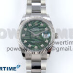 DateJust 36 126234 EWEF 1:1 Best Edition Green Leaf Diamonds Dial on Oyster Bracelet A3235