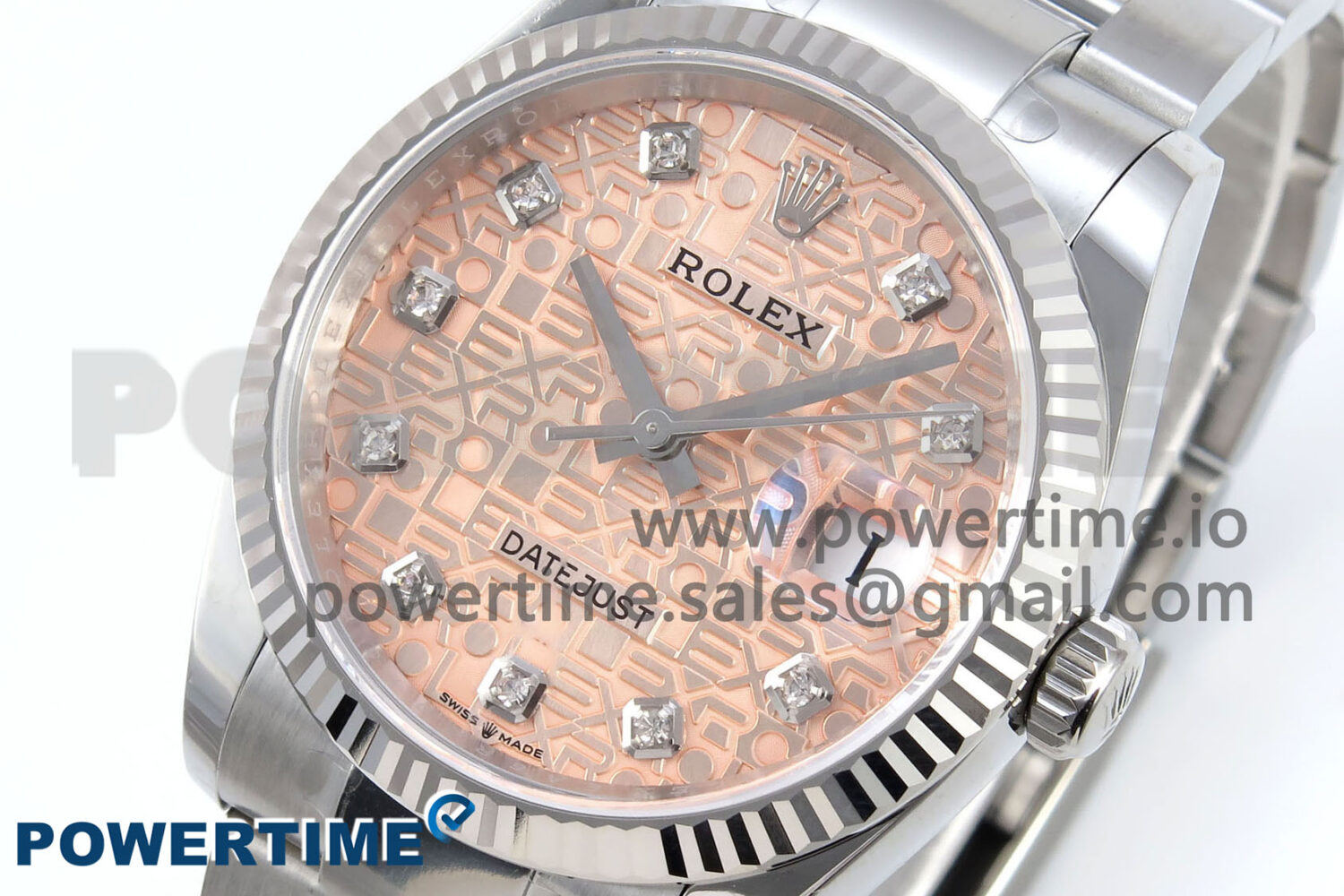 DateJust 36 126234 EWEF 1:1 Best Edition Orange Pattern Diamonds Dial on Oyster Bracelet A3235 - Image 3