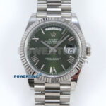 Day Date 128239 36mm SS KF 1:1 Best Edition Green Roman Dial On President Bracelet A2836 (Gain Weight)
