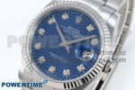 DateJust 36 126234 EWEF 1:1 Best Edition Blue Textured Diamonds Dial on Oyster Bracelet A3235 - Image 3