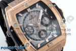 Spirit of Big Bang RG BBF 1:1 Best Edition Black Ceramic Bezel Skeleton Dial on Black Rubber Strap A7750 - Image 2