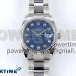 DateJust 36 126234 EWEF 1:1 Best Edition Blue Textured Diamonds Dial on Oyster Bracelet A3235