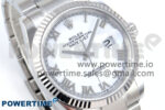 DateJust 36 126234 EWEF 1:1 Best Edition White Roman Dial on SS Jubilee Bracelet A3235 - Image 2