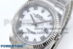 DateJust 36 126234 EWEF 1:1 Best Edition White Roman Dial on SS Jubilee Bracelet A3235 - Image 3