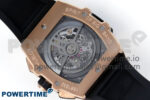 Spirit of Big Bang RG BBF 1:1 Best Edition Black Ceramic Bezel Skeleton Dial on Black Rubber Strap A7750 - Image 9