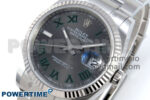 DateJust 36 126234 EWEF 1:1 Best Edition Gray Dial Green Roman Marker on Oyster Bracelet A3235 - Image 3