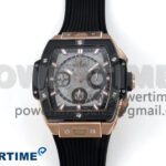 Spirit of Big Bang RG BBF 1:1 Best Edition RG Ceramic Bezel Skeleton Dial on Black Rubber Strap A7750