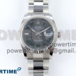 DateJust 36 126234 EWEF 1:1 Best Edition Gray Dial Green Roman Marker on Oyster Bracelet A3235