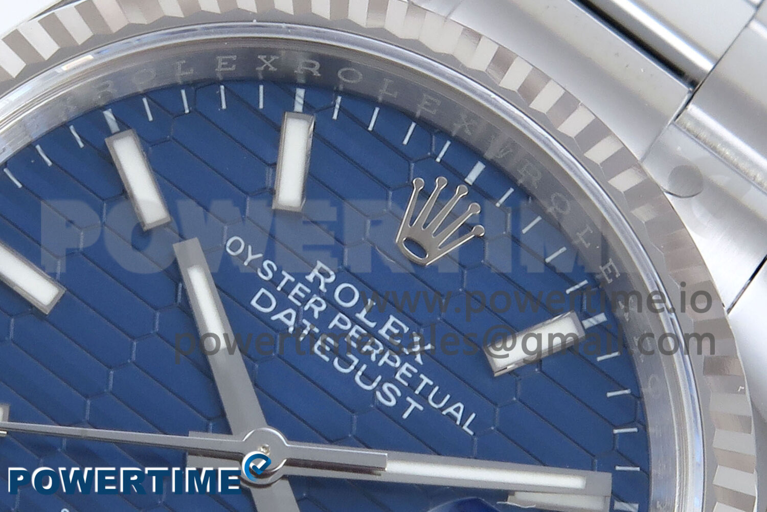 DateJust 36 126234 EWEF 1:1 Best Edition Blue Textured Stick Dial on Oyster Bracelet A3235 - Image 4