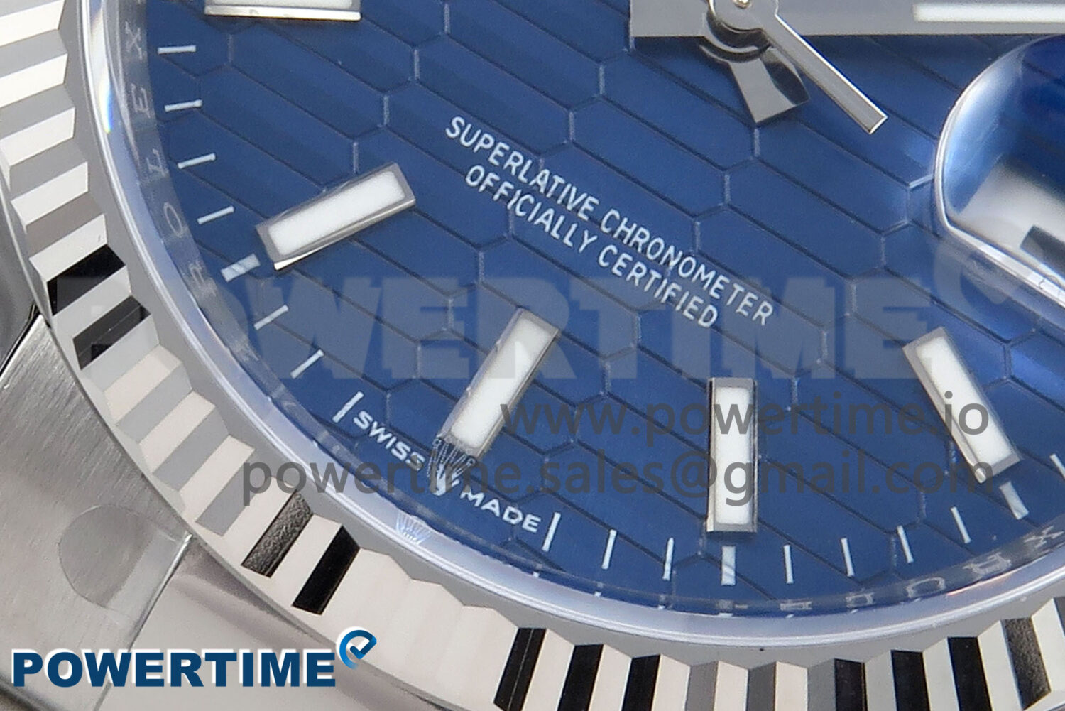 DateJust 36 126234 EWEF 1:1 Best Edition Blue Textured Stick Dial on Oyster Bracelet A3235 - Image 5