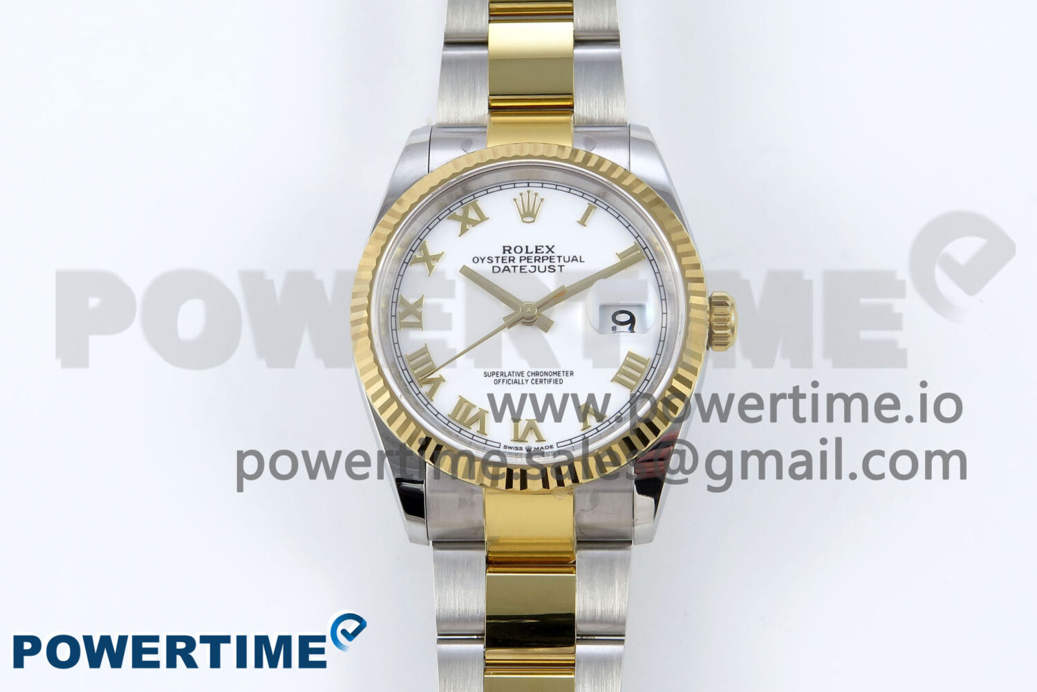 DateJust 36 126233 EWEF 1:1 Best Edition White Roman Dial on SS/YG Oyster Bracelet A3235 - Image 1