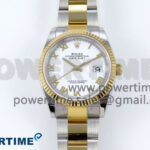 DateJust 36 126233 EWEF 1:1 Best Edition White Roman Dial on SS/YG Oyster Bracelet A3235