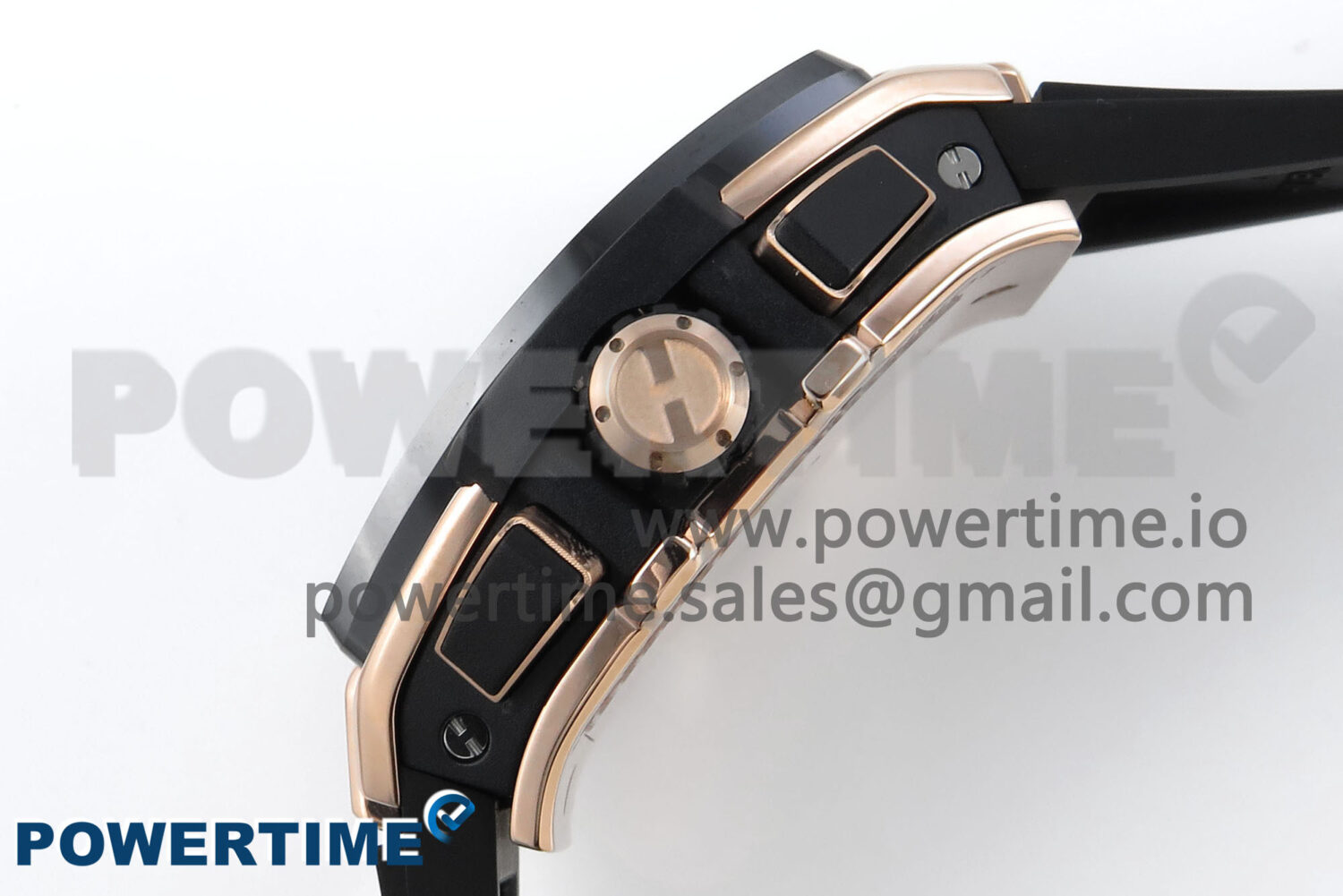 Spirit of Big Bang RG BBF 1:1 Best Edition RG Ceramic Bezel Skeleton Dial on Black Rubber Strap A7750 - Image 12