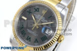 DateJust 36 126233 EWEF 1:1 Best Edition Gray Dial Green Roman Marker on SS/YG Oyster Bracelet A3235 - Image 3