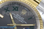 DateJust 36 126233 EWEF 1:1 Best Edition Gray Dial Green Roman Marker on SS/YG Oyster Bracelet A3235 - Image 4