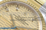 DateJust 36 126233 EWEF 1:1 Best Edition YG Textured Diamonds Dial on SS/YG Oyster Bracelet A3235 - Image 4