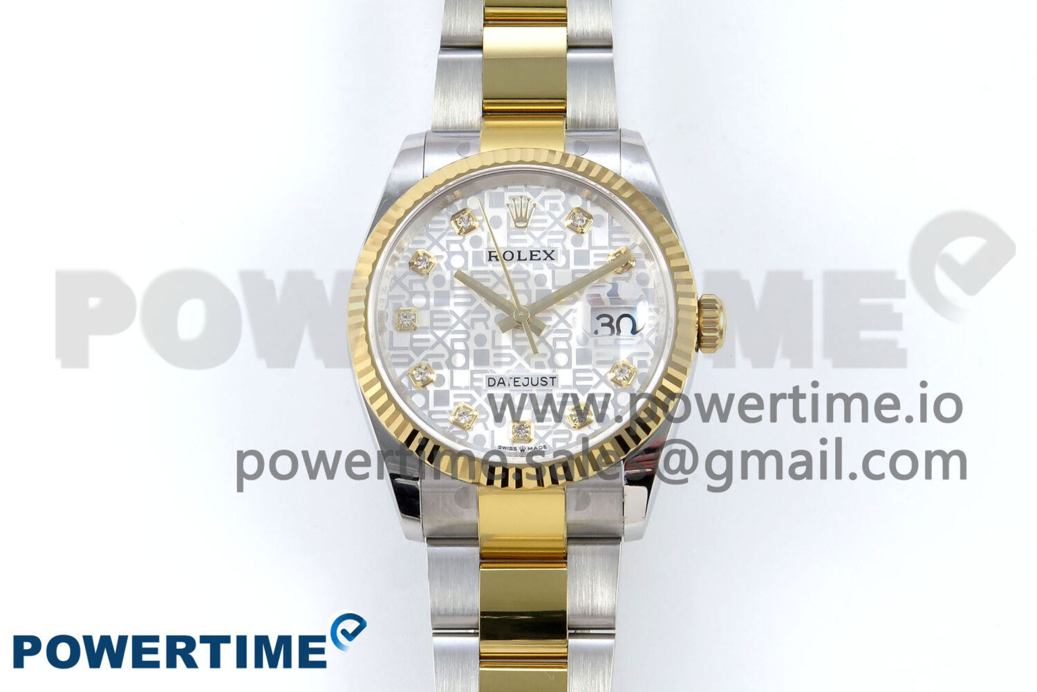 DateJust 36 126233 EWEF 1:1 Best Edition White Pattern Diamonds Dial on SS/YG Oyster Bracelet A3235 - Image 1