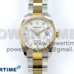 DateJust 36 126233 EWEF 1:1 Best Edition White Pattern Diamonds Dial on SS/YG Oyster Bracelet A3235