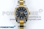 DateJust 36 126233 EWEF 1:1 Best Edition Black Diamonds Dial on SS/YG Oyster Bracelet A3235