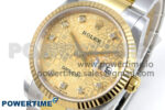 DateJust 36 126233 EWEF 1:1 Best Edition YG Pattern Diamonds Dial on SS/YG Oyster Bracelet A3235 - Image 3