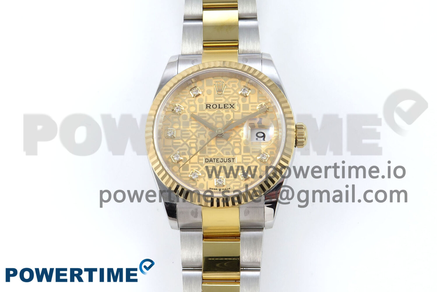 DateJust 36 126233 EWEF 1:1 Best Edition YG Pattern Diamonds Dial on SS/YG Oyster Bracelet A3235 - Image 1