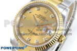 DateJust 36 126233 EWEF 1:1 Best Edition YG Diamonds Dial on SS/YG Oyster Bracelet A3235 - Image 3