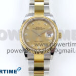 DateJust 36 126233 EWEF 1:1 Best Edition YG Diamonds Dial on SS/YG Oyster Bracelet A3235