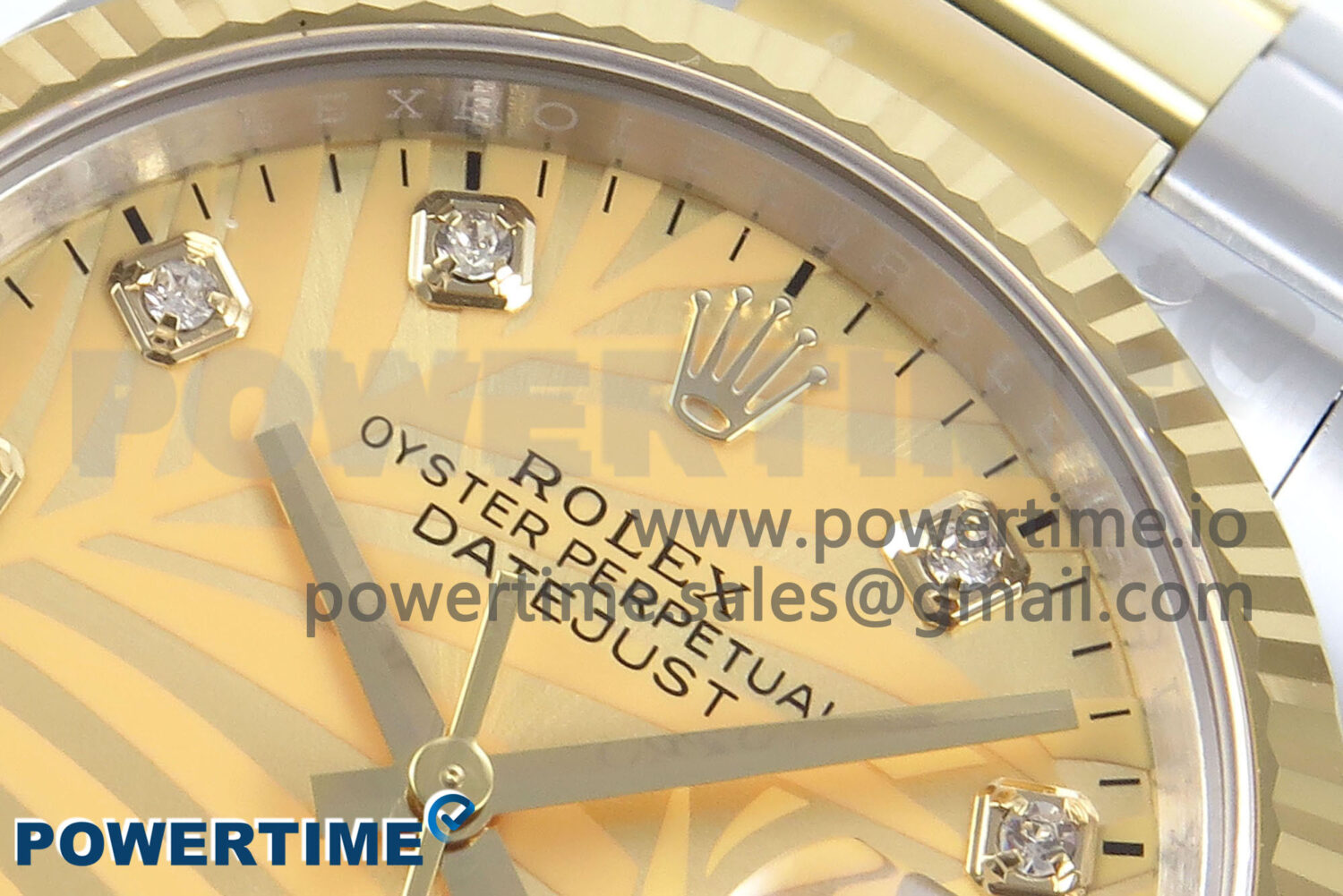 DateJust 36 126233 EWEF 1:1 Best Edition YG Leaf Diamonds Dial on SS/YG Oyster Bracelet A3235 - Image 4