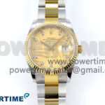DateJust 36 126233 EWEF 1:1 Best Edition YG Leaf Diamonds Dial on SS/YG Oyster Bracelet A3235