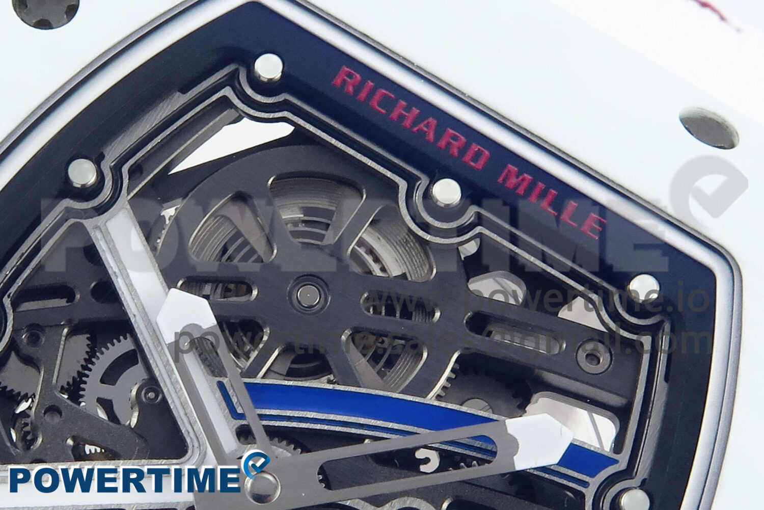 Custom Made RM67-02 White NTPT France Dial on White Nylon strap CRMA7 Clone - Image 4