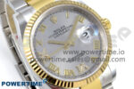 DateJust 36 126233 EWEF 1:1 Best Edition Silver Roman Diamonds Dial on SS/YG Oyster Bracelet A3235 - Image 2
