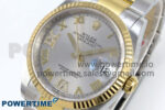 DateJust 36 126233 EWEF 1:1 Best Edition Silver Roman Diamonds Dial on SS/YG Oyster Bracelet A3235 - Image 3