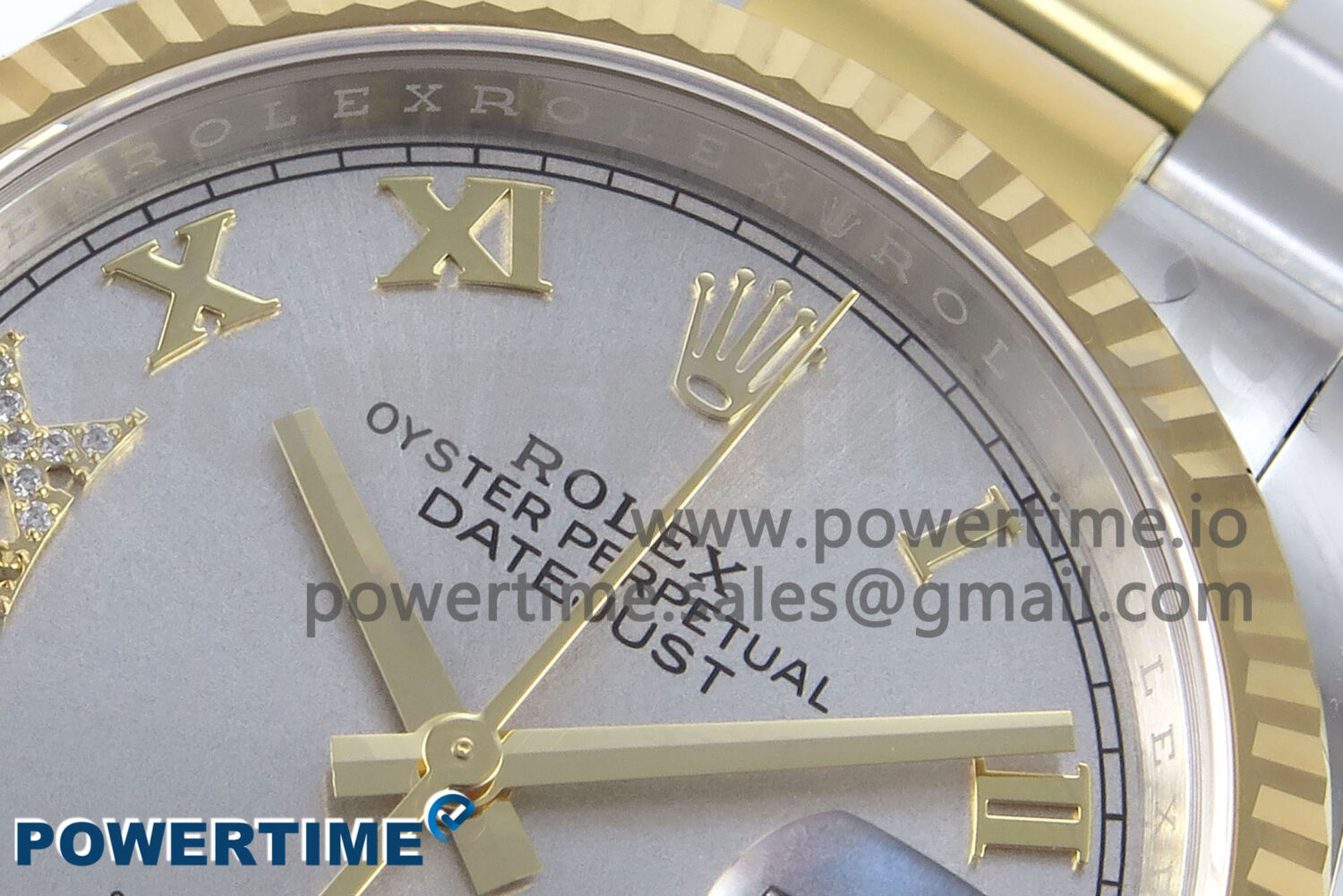 DateJust 36 126233 EWEF 1:1 Best Edition Silver Roman Diamonds Dial on SS/YG Oyster Bracelet A3235 - Image 4