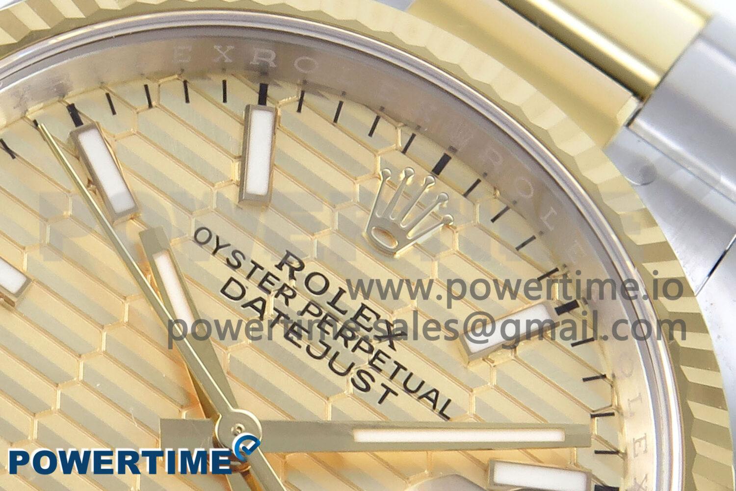 DateJust 36 126233 EWEF 1:1 Best Edition YG Textured Stick Dial on SS/YG Oyster Bracelet A3235 - Image 4