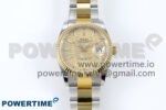 DateJust 36 126233 EWEF 1:1 Best Edition YG Textured Stick Dial on SS/YG Oyster Bracelet A3235