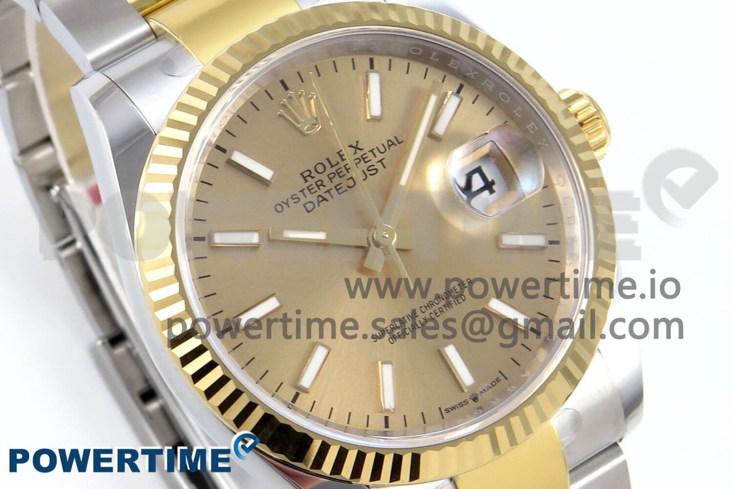 DateJust 36 126233 EWEF 1:1 Best Edition YG Stick Dial on SS/YG Oyster Bracelet A3235 - Image 2