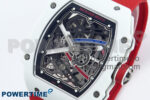 Custom Made RM67-02 White NTPT France Dial on Red Nylon strap CRMA7 Clone - Image 3