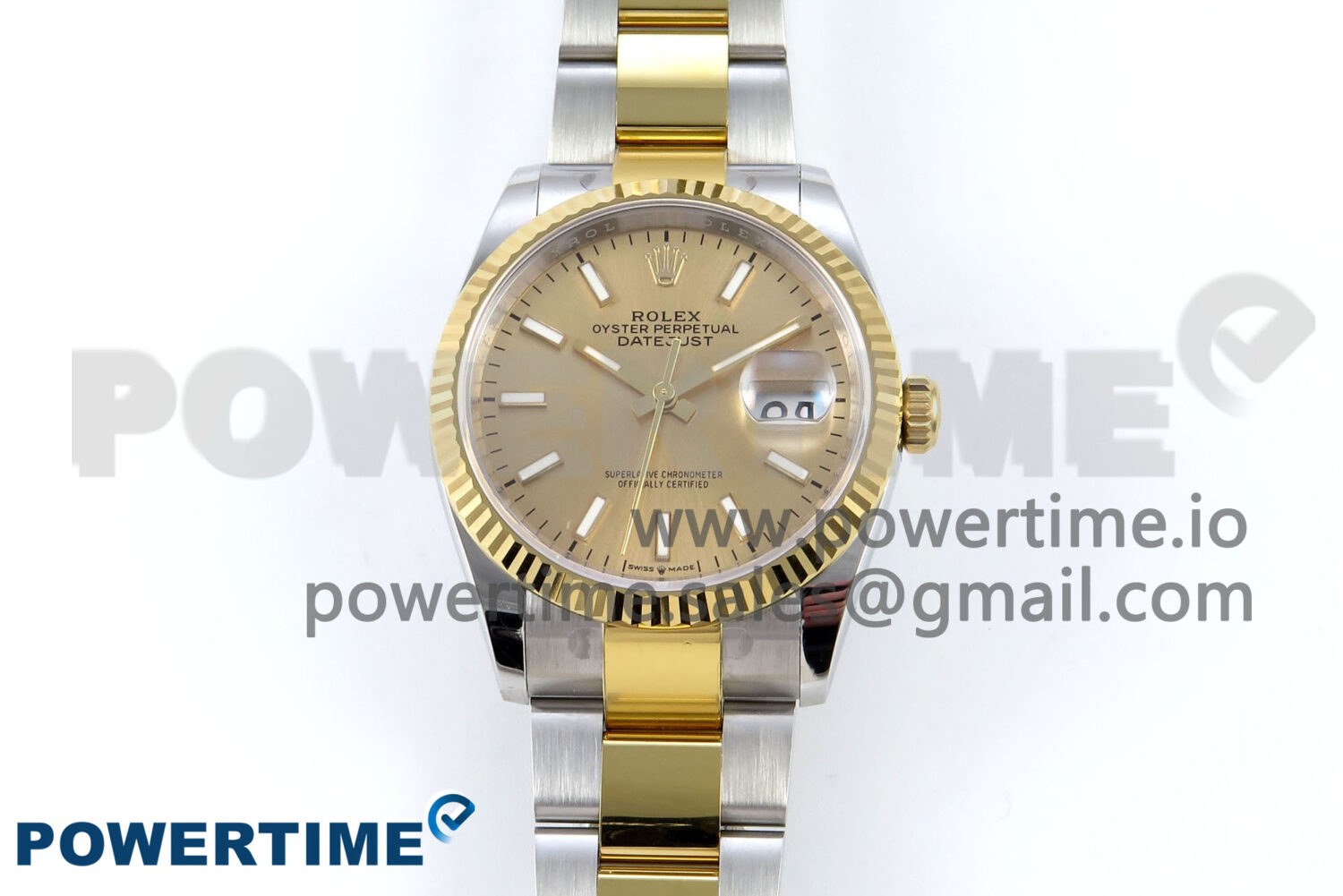 DateJust 36 126233 EWEF 1:1 Best Edition YG Stick Dial on SS/YG Oyster Bracelet A3235 - Image 1