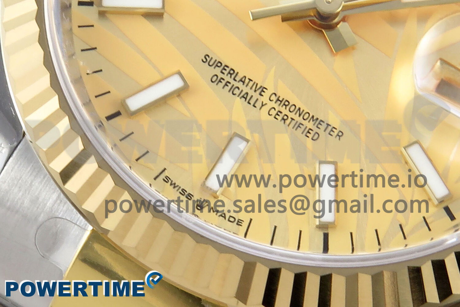 DateJust 36 126233 EWEF 1:1 Best Edition YG Leaf Stick Dial on SS/YG Oyster Bracelet A3235 - Image 5