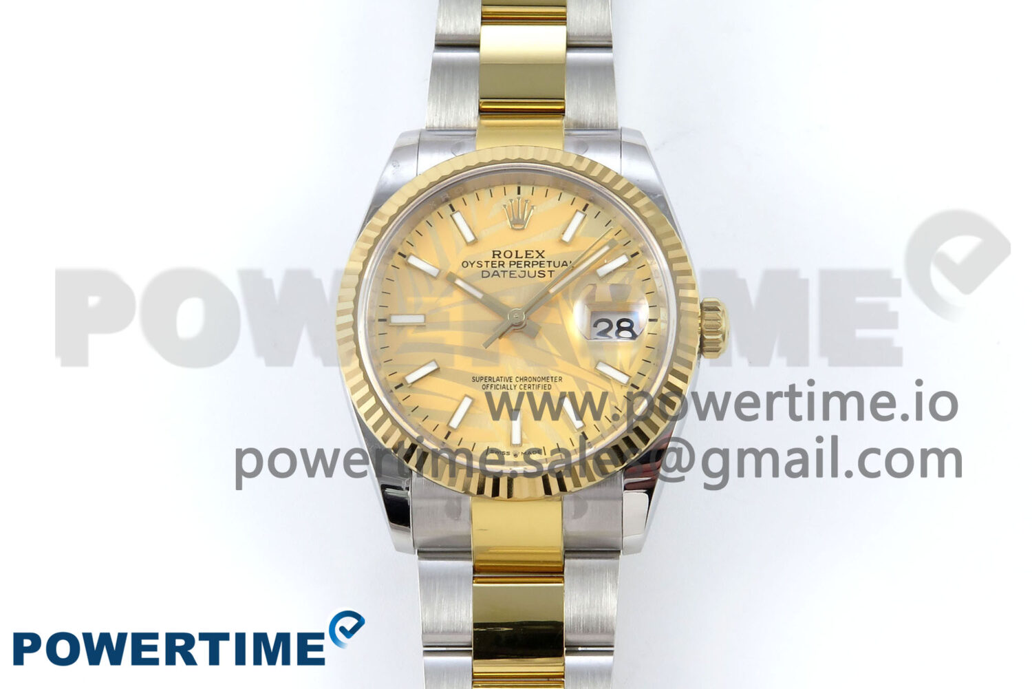 DateJust 36 126233 EWEF 1:1 Best Edition YG Leaf Stick Dial on SS/YG Oyster Bracelet A3235 - Image 1