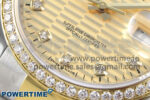 DateJust 36 126283RBR EWEF 1:1 Best Edition YG Textured Diamonds Dial on SS/YG Oyster Bracelet A3235 - Image 5