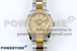 DateJust 36 126283RBR EWEF 1:1 Best Edition YG Textured Diamonds Dial on SS/YG Oyster Bracelet A3235