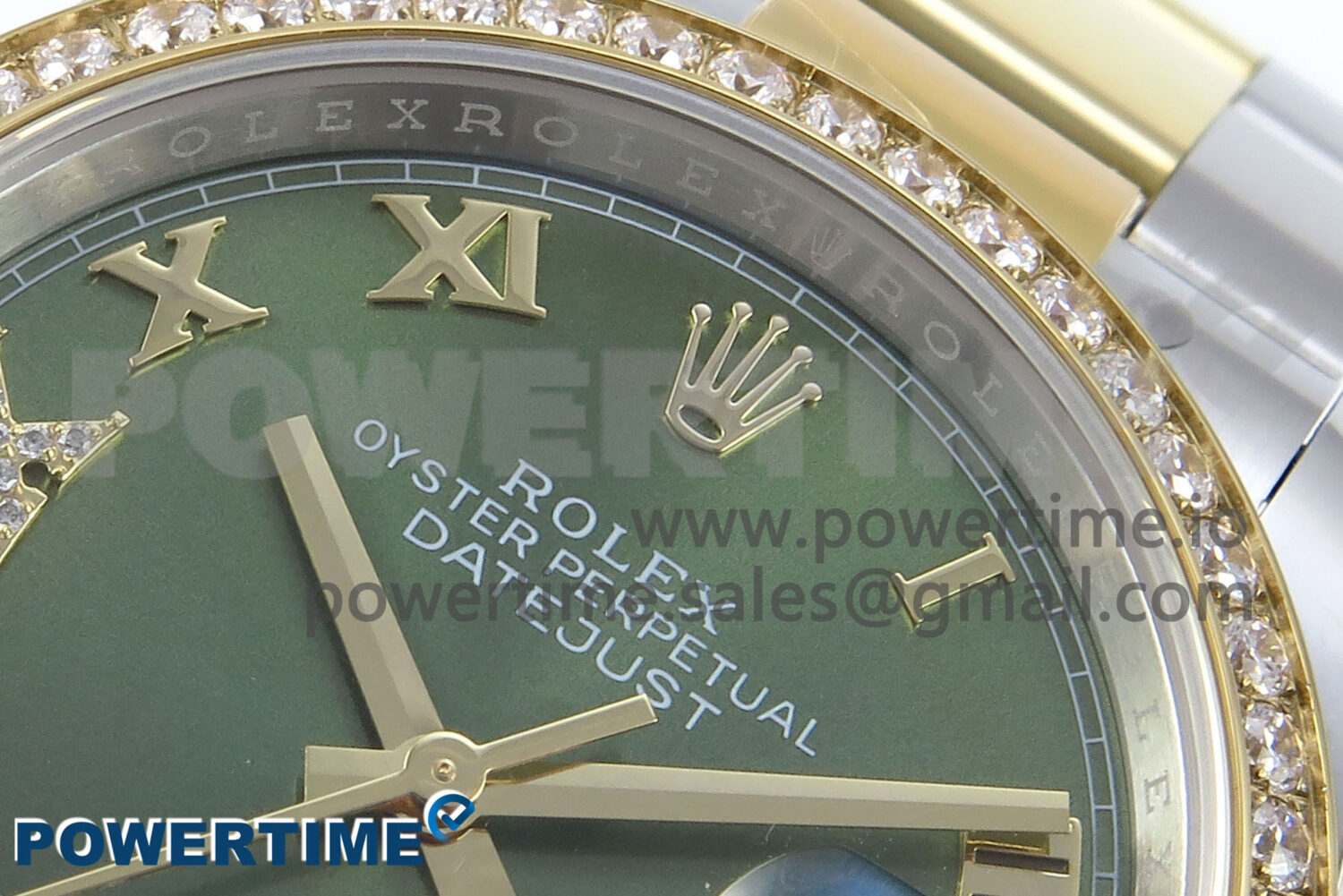 DateJust 36 126283RBR EWEF 1:1 Best Edition Green Roman Diamonds Dial on SS/YG Oyster Bracelet A3235 - Image 4